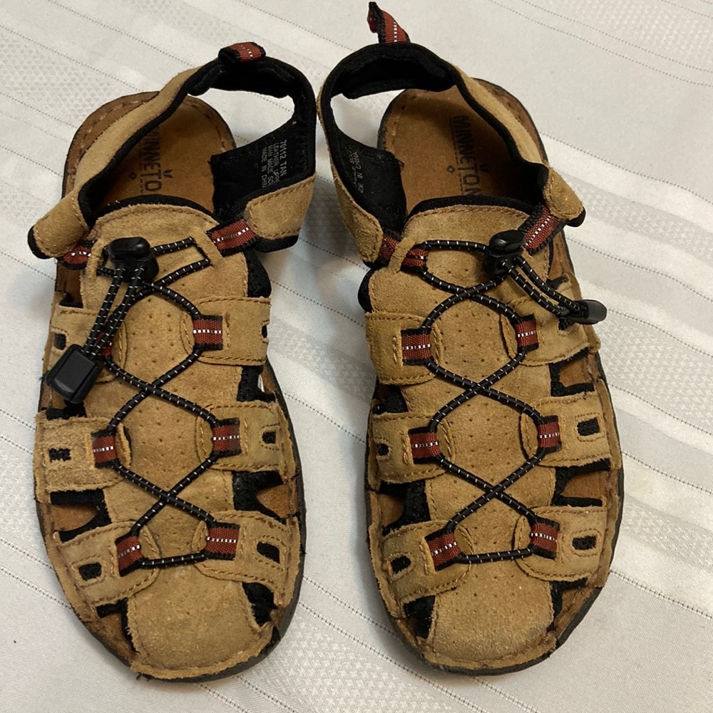 Leather Lace Up Women’s Fisherman Sandals - Clean - Size 7